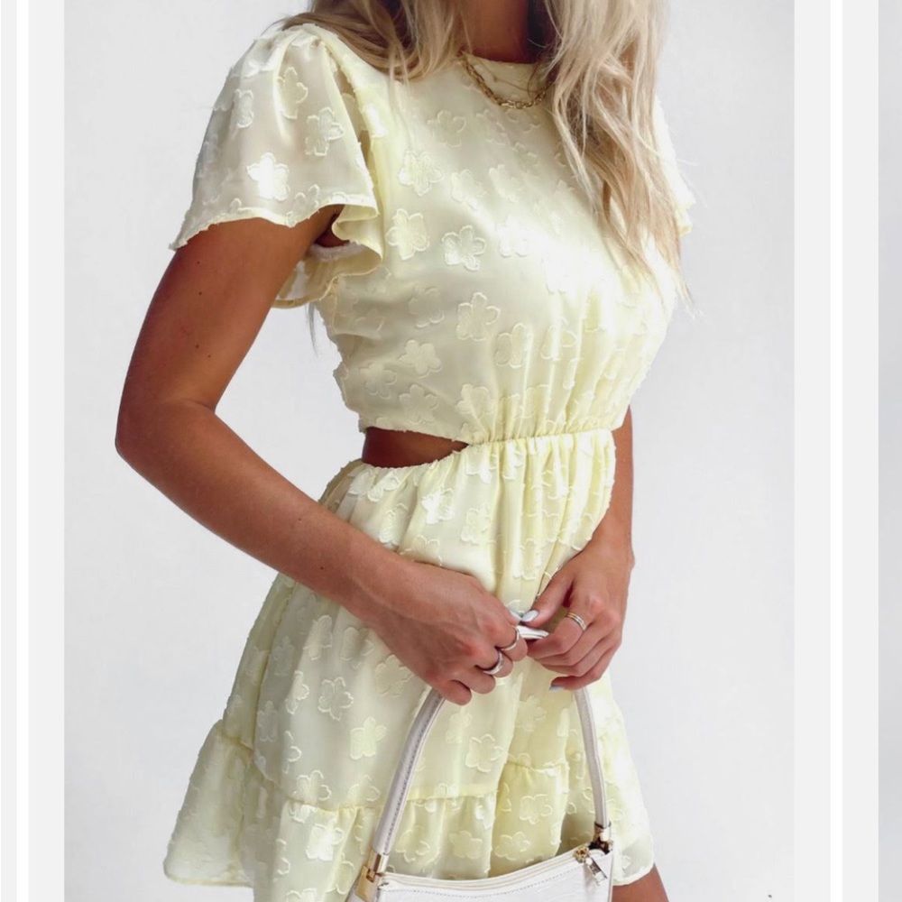 Show Me Your Mumu Merritt Mini Dress in Yellow
